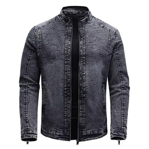 Chaqueta de Mezclilla Premium para Hombre, Invierno, Cierre de Botones, Estilo Clásico, Cómoda, Informal, para Uso Diario, Impermeable - Product Image 1