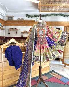 Vestido Afgano Kuchi de la Mejor Calidad, Tallas Personalizadas, Estilo Indio Banjara, Vestidos de Fiesta de Danza del Vientre, Vestido de Novia con Bordado Intenso para Mujer - Product Image 2