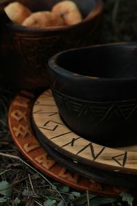 Tasse à café Kuksa artisanale en bois brûlé antique, fabriquée à la main, récipient à boire traditionnel scandinave pour le camping - Product Image 5