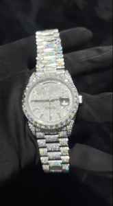 นาฬิกาแบบเต็มหน้าปัดประดับเพชรโมอิสซาไนต์สำหรับผู้ชาย สไตล์ฮิปฮอป - Product Image 2