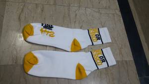 Calcetines de Jacquard Azules con Logotipo CSG, Calcetines Deportivos Casuales de Punto, Absorbentes de Sudor, Clase 1, Compresión, Spandex/Poliéster/Algodón - Product Image 3
