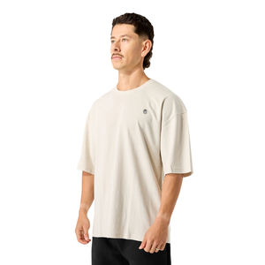 เสื้อยืดแขนสั้นผู้ชายไซส์ใหญ่ ทรงหลวม สไตล์ลำลอง สตรีทแฟชั่น ผ้าฝ้าย เหมาะสำหรับออกกำลังกาย ฝึกซ้อม รับผลิตแบบ OEM ขายส่งจำนวนมาก - Product Image 2