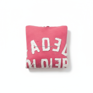 Sweat à capuche unisexe à fermeture éclair intégrale, style streetwear, délavé à l'acide, broderie usée, personnalisable, OEM, vente en gros - Product Image 5