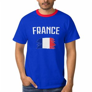 Camiseta de Fútbol de Francia para Hombre, Azul, Manga Corta, Cuello Redondo, Diseño de Bandera con Impresión Digital, Ropa Deportiva Transpirable de Poliéster - Product Image 5