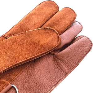 Guantes de Cetrería de Cuero Natural Duradero de Varias Capas para Mano Izquierda con Eje de Carbono, la Mejor Protección, OEM Disponible, ¡Gran Oferta! - Product Image 3