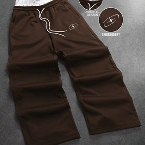 Jogging personnalisés pour hommes, pantalons de sport confortables avec poche zippée, prix de gros, prix bas, OEM - Product Image 1