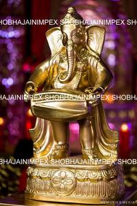 Estatuas Tradicionales de Ganesha de Fibra Musical para Decoración de Bodas Indias, Uso en Interiores/Exteriores - Product Image 4