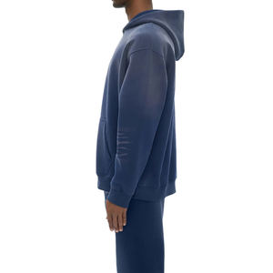 Sweat à capuche décontracté vintage High Street 380 g/m² délavé soleil, personnalisable avec logo, impression personnalisée du logo - Product Image 3