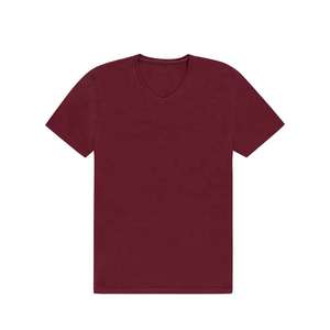 T-shirt personnalisé pour homme à col rond en polyester/coton, écologique, brodé avec un motif, impression numérique tricotée - Product Image 1