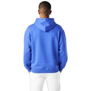 2025 Spring Unisex Solid Color <b>Pullover</b> Hoodie 100% Cotton Jersey Breathable Quick-Dry Fitness Minimalist Streetwear Essential - Product Image 2