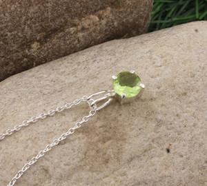 Colgante de Peridoto Natural Chapado en Platino Vintage al por Mayor, Plata de Ley 925, Amuleto de Corazón con Gema Rosa, Fabricante de Joyería - Product Image 2