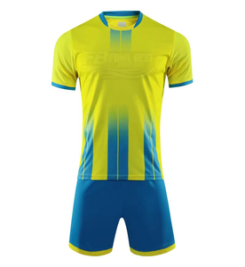 Men's Blue White Gradient <b>Soccer</b> Jersey Shorts Set Moisture Wicking Polyester Crew Neck Short Sleeve Athletic Fit All Seasons - Product Image 6