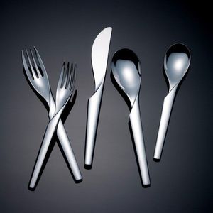 Juego de cubiertos de metal duradero y elegante para mesa de comedor, utensilios de cocina de calidad premium, juego completo. - Product Image 4