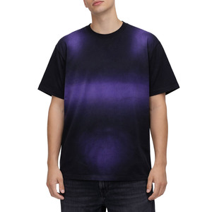 เสื้อเชิ้ตผู้ชายสีพื้นไล่เฉดสีพร้อมโลโก้สั่งทำ ผ้าคอตตอนหนา 190 GSM สตรีทแวร์แฟชั่นอเมริกา ย้อมสีแบบ Tie Dye รับผลิตแบบ OEM แบรนด์ส่วนตัว - Product Image 5