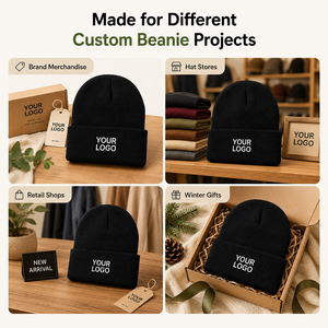 <span class=keywords><strong>Gorro</strong></span> de punto personalizado con logo de oso bordado, cálido para <span class=keywords><strong>invierno</strong></span>, con dobladillo, unisex para hombre, mujer y <span class=keywords><strong>niño</strong></span>, <span class=keywords><strong>gorro</strong></span> de esquí. - Product Image 4