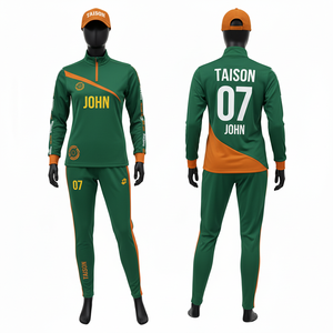 Chándal de Entrenamiento de Fútbol para Mujer, 220 GSM, Poliéster Interlock Premium, Diseño de Paneles Rojos y Blancos, Logotipo Personalizado con Transferencia Térmica - Product Image 2