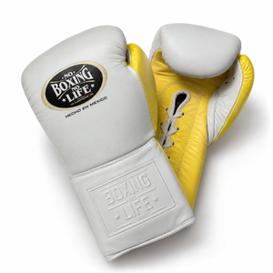 Gants d'entraînement MMA professionnels No Boxing No Life en cuir véritable avec fermeture à lacets, logo personnalisé, couleur personnalisée, respirants et résistants - Product Image 1