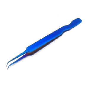 OEM Blue Eyelash Extension Tweezers Stainless Steel Volume Lash Tweezers Durable Precision Beauty <b>Tool</b> Kit - Product Image 1