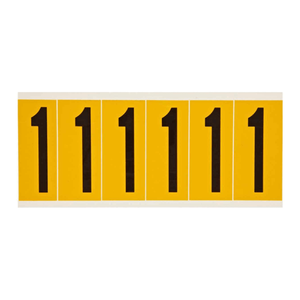 Étiquettes extérieures flexibles de 3 pouces, noir sur jaune, par Brady, pour l'identification des équipements et la signalisation de sécurité - Product Image 2
