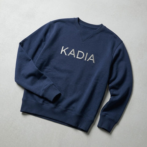 เสื้อสเวตเชิ้ตแขนยาวสีน้ำเงินกรมท่า แบรนด์ KADIA รุ่นพรีเมียม สำหรับผู้ชาย สไตล์ลำลอง คอกลม ผ้าฟลีซ ปักโลโก้ - Product Image 3