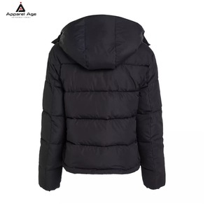 Nouvelles vestes matelassées courtes pour femmes, à capuche et manches longues, pour l'hiver – Vêtements d'extérieur décontractés pour femmes, vente en gros - Product Image 6