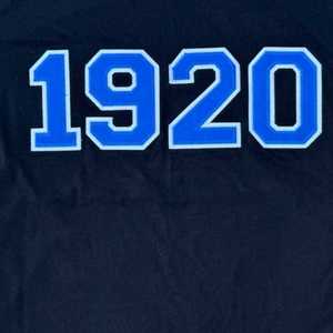 Camiseta Premium Negra Zeta Phi Beta 1920 con Bordado Azul de Letras Griegas para Mujer, Tela Suave, Corte Casual y Elegante - Product Image 5