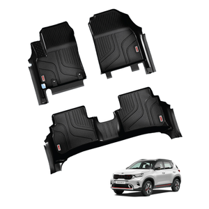 Doublures de sol antidérapantes toutes saisons en TPE durable sur mesure OEM de haute qualité pour Kia Sonet 2021 + Tapis de voiture sans odeur - Product Image 1