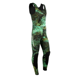 Comfortable Breathable Camo Spearfishing <b>Wetsuit</b> with Front Logo for Optimal Underwater Experience - Product Image 3