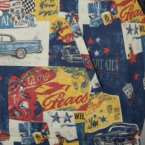 Veste américaine vintage à imprimé graphique, veste coach légère coupe-vent, veste coach pour homme, veste à boutons pression - Product Image 5