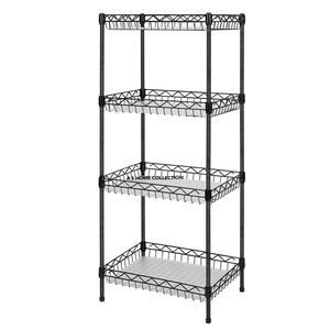 Traditional Style Floating <b>Shelves</b> <b>Standing</b> Type Wooden Iron Metal <b>Shelf</b> for Bathroom Glass Spice Rack Storage <b>Shelves</b> & <b>Units</b> - Product Image 3