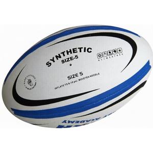 Ballon de rugby promotionnel en caoutchouc synthétique durable, entièrement personnalisable avec logo, idéal pour les événements d'entreprise et la promotion sportive - Product Image 1