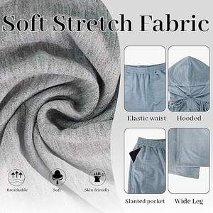 Conjunto de sudadera corta con cremallera Voghtic y pantalones deportivos de pierna ancha para mujer, lindos conjuntos de otoño - Product Image 6