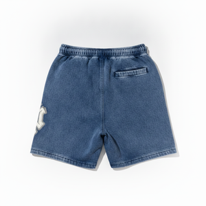 Shorts pour homme en jersey uni 100% coton, taille haute, respirants, avec taille élastique et logo sur le devant - Product Image 4