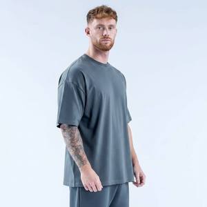 T-shirt pour homme en coton 100% lourd, coupe ample, style streetwear décontracté, vintage - Product Image 2