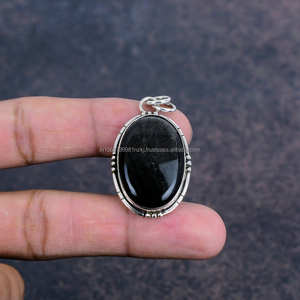 Elegante colgante hecho a mano de Plata de Ley 925, Natural piedra preciosa, regalo de joyería para esposa, colgantes y dijes finos - Product Image 5