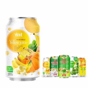 Verduras verdes 330ml Bebida de jugo 24 latas de cartón sin azúcar OEM ODM Etiqueta privada Muestra gratis Exportación Calidad Saludable - Product Image 1