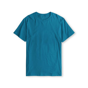 Camiseta de cuello redondo para hombre, para todas las estaciones, hecha con una mezcla equilibrada de algodón y poliéster, con acabado antiarrugas y fácil cuidado. - Product Image 1