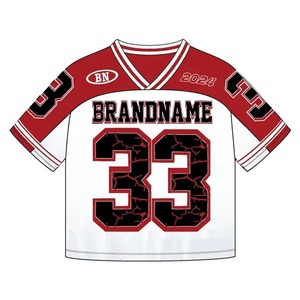 Ensemble de maillot de football américain pour hommes, noir, or, blanc, léger, respirant, tenue d'entraînement - Product Image 5