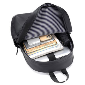 Men Premium <b>Leather</b> <b>Backpack</b> Lightweight Zipper Waterproof <b>Large</b> Storage Capacity Strong Stitching Comfortable Carry for Travel - Product Image 4