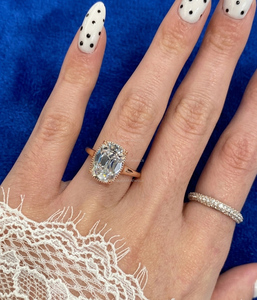 Anillo de Oro Amarillo de 14K con Diamantes Cultivados en Laboratorio, Corte Cojín, 55 Piedras, Certificado por IGI, Joyería Fina Étnica, para Boda, Compromiso o Fiesta - Product Image 2