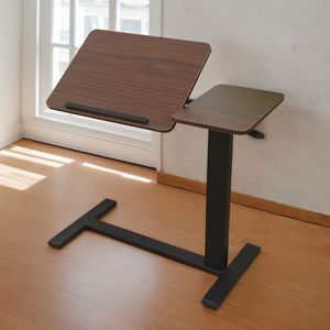 Mesa Plegable Ajustable en Altura para Cama, Soporte Móvil con Ruedas para Laptop, Bandeja Inclinable para Uso Hospitalario - Product Image 1