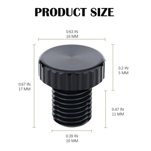 Bouchon de trou de rétroviseur de <span class=keywords><strong>moto</strong></span> M10x1.25, adapté à <span class=keywords><strong>Honda</strong></span>, Yamaha, Kawasaki, Suzuki, Ducati, ATV, BMW et à la plupart des motos ou vélos, etc. - Product Image 2