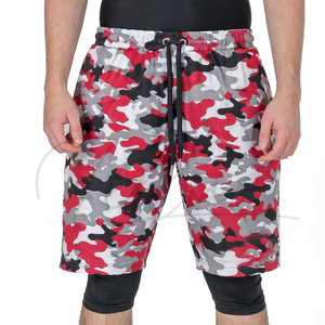 Shorts de bain Awrah personnalisables avec votre propre logo, pour hommes, en polyester/coton, taille élastique, décontractés, séchage rapide et respirants - Product Image 1