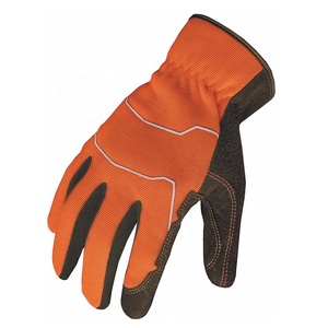 Gants de sécurité mécaniques en cuir personnalisés, résistants aux coupures et aux chocs, ignifuges, 7 oz, pour la construction et l'industrie - Product Image 2