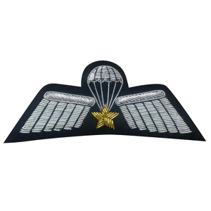 Insignias bordadas a mano personalizadas para blazer con mangas de ala y insignias de hombro para uniforme - Product Image 1