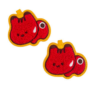 Custom 3D Embroidery Patches Raised Logo <b>Badges</b> Iron On Sew On for Caps Hats Jackets Hoodies and Bags - Product Image 3