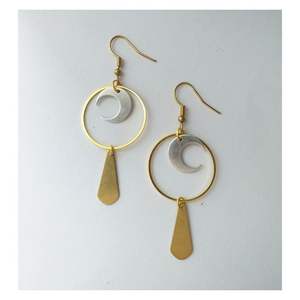 Boucles d'oreilles en laiton pur pour mariage, fiançailles, bijoux indiens traditionnels, plaqué or, finition haut de gamme, cadeau, créateur de mode - Product Image 6