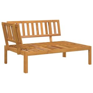 Ensemble de canapés modulaires en bois d'acacia massif pour jardin, mobilier d'extérieur en bois naturel - Product Image 3