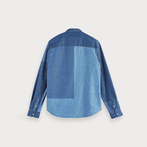 Streetwear Oversized Denim Shirt Unisex | Drop Shoulder Heavyweight Acid Wash Jean <b>Jacket</b> Shirt OEM - Product Image 5