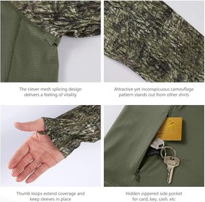 Nueva Camiseta de Pesca de Manga Larga para Exteriores, Tendencia 2026, con Protección Solar de Malla Transpirable, Tallas Grandes para Adultos - Product Image 5